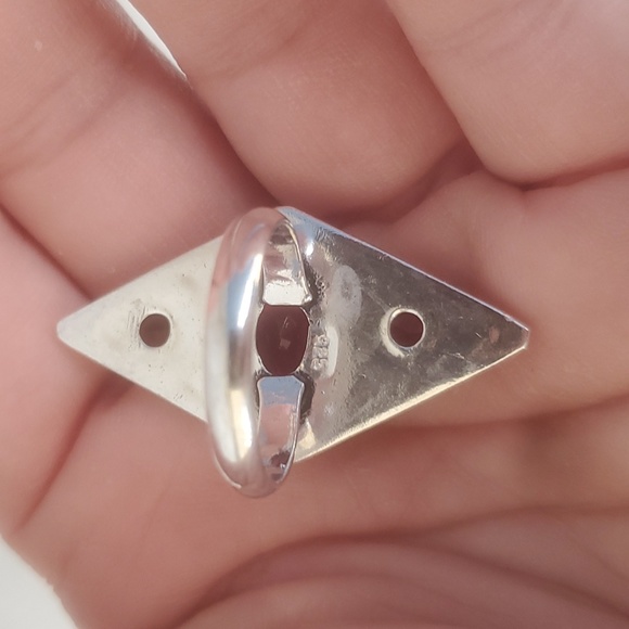 New Garnet and Bi-Color Tourmaline 925 Silver Ring. - Picture 13 of 15